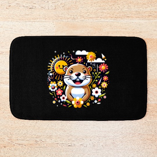 Groundhog Day 2024 Enthusiast February 2nd Bath Mats