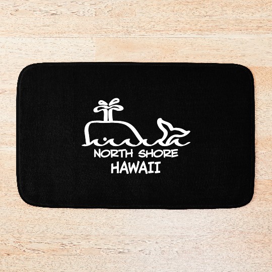 North Shore Hawaii Whale Souvenirs Gifts Vacation Bath Mats