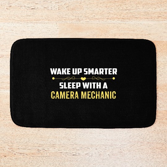 Wake Up Smarter Sleep With A CAMERA MECHANIC Bath Mats