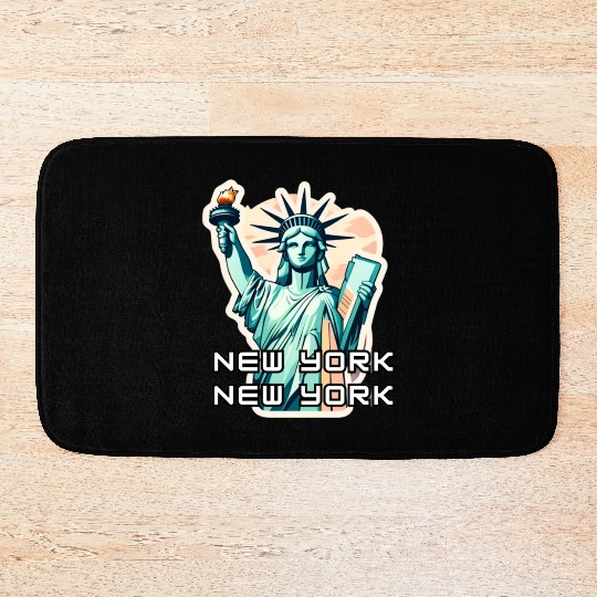 New York - Statue of Liberty Bath Mats