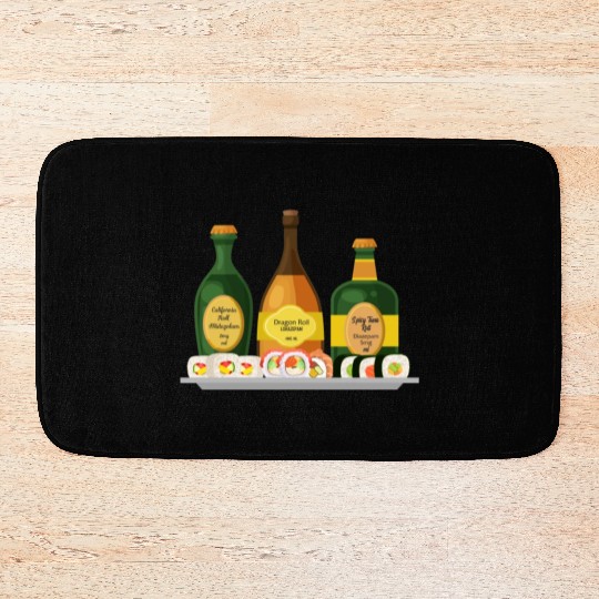 Nurse Bath Mats, Dragon Spicy Tuna California Roll