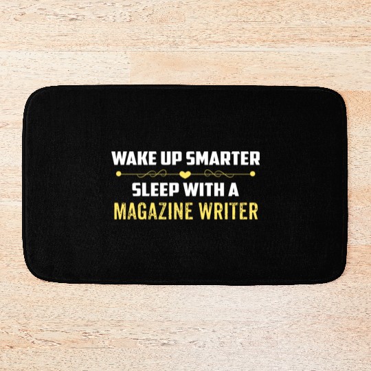 Wake Up Smarter Sleep With A MAGAZINE WRITER Bath Mats