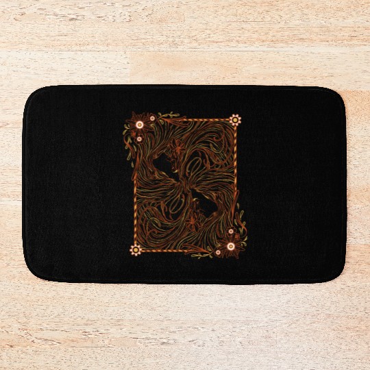 Gemini Steampunk Symmetry Bath Mats