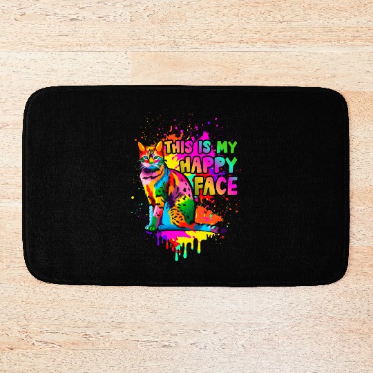This Is My Happy Face Bath Mats