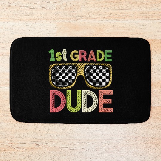 Kindergarten Teacher Funny Student 1st Graduation Bath Mats