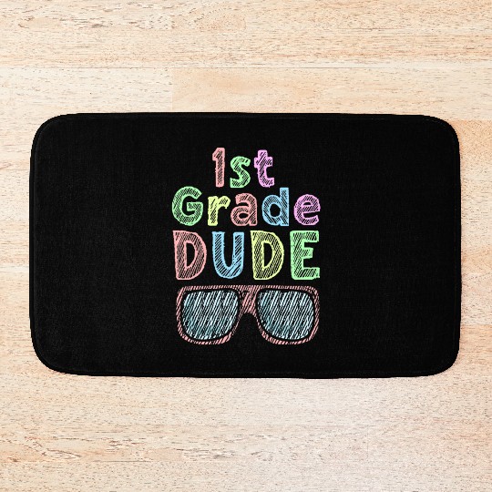 Kindergarten Teacher Funny Student 1st Graduation Bath Mats