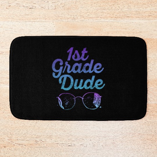 Kindergarten Teacher Funny Student 1st Graduation Bath Mats