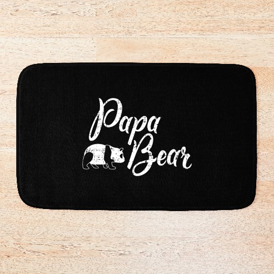 Papa Bear Panda Bear Family Bath Mats