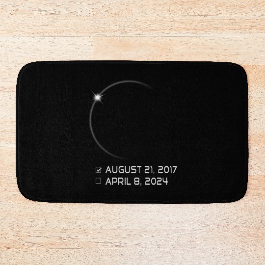 Total Solar Eclipse 2024 USA Totality April 8 2024 Bath Mats
