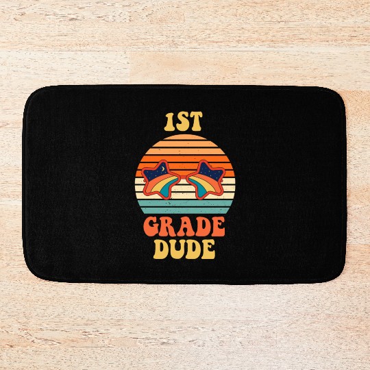 Kindergarten Teacher Funny Student 1st Graduation Bath Mats