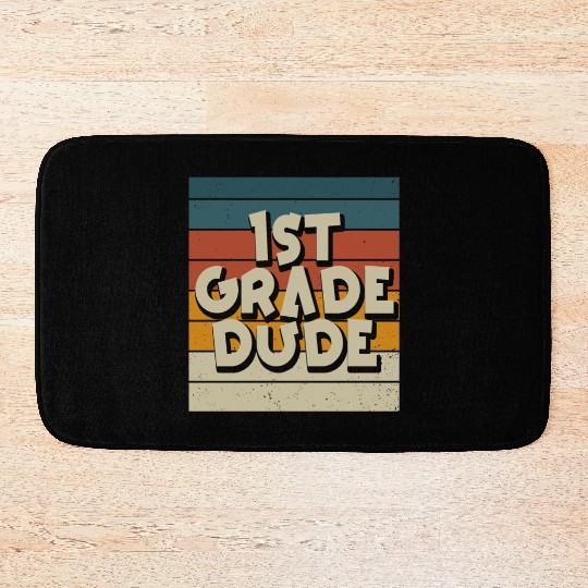 Kindergarten Teacher Funny Student 1st Graduation Bath Mats