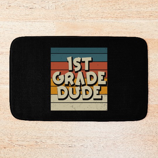 Kindergarten Teacher Funny Student 1st Graduation Bath Mats