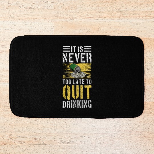 Alcohol Alcoholic Drinking Motivation Bath Mats