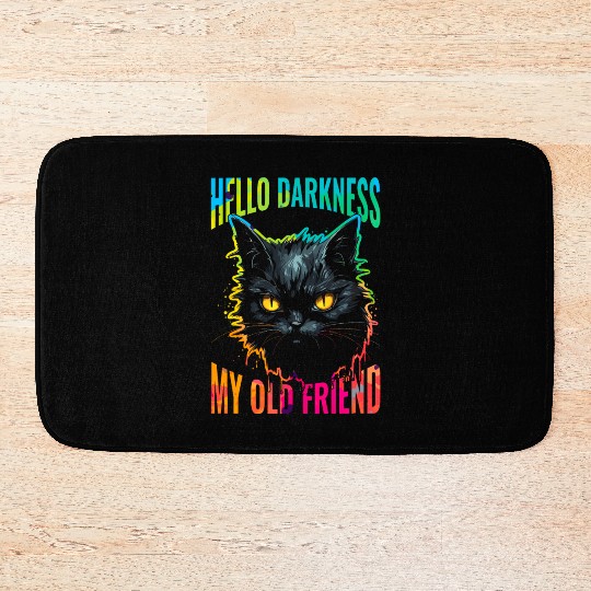 Hello Darkness My Old Friend Bath Mats