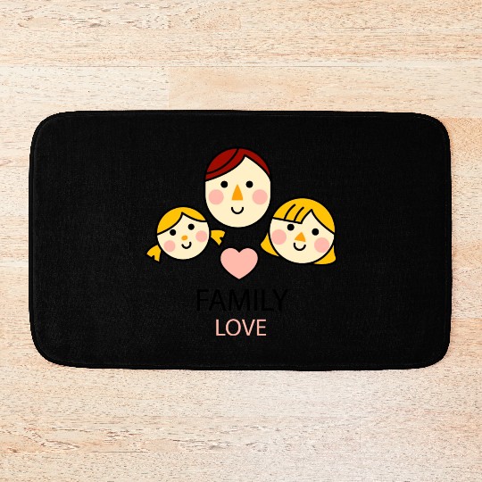 family love Bath Mats