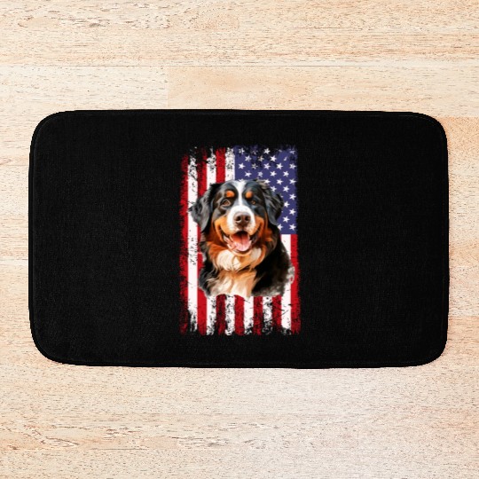 bernese mountain dog Bath Mats