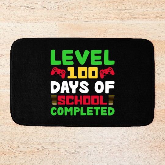 Level 100 Days Of School Completed Bath Mats