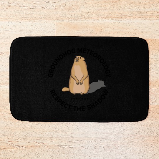 Animal Groundhog Spirit Rodent Happy Groundhog Day Bath Mats