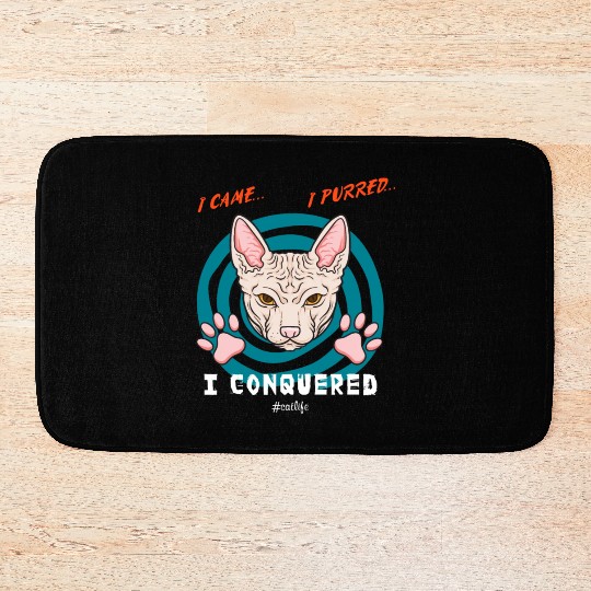 Cute kawaii cat Bath Mats