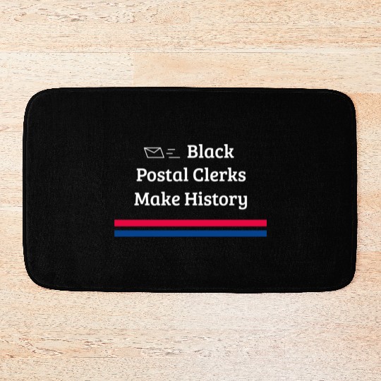 Black Postal Clerks, Make History Bath Mats