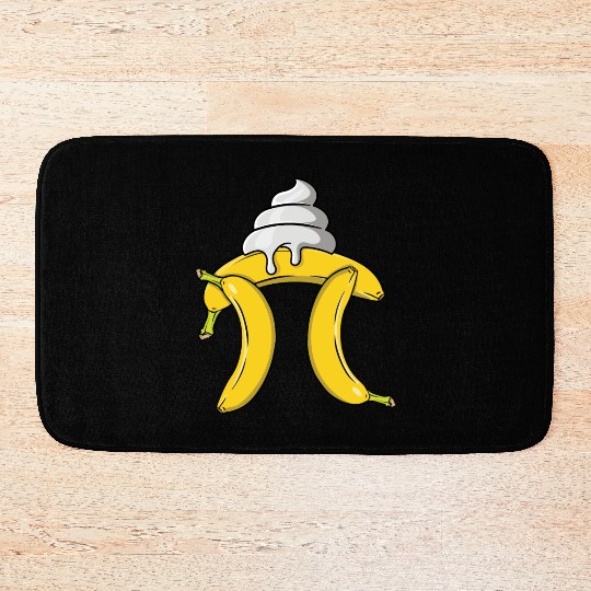 Banana Cream Pie Pi Day Math Equations Bath Mats