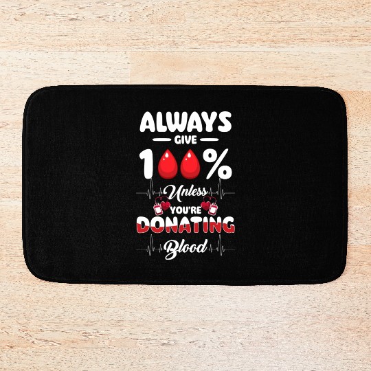 Blood Donation Thank You Savior Bath Mats