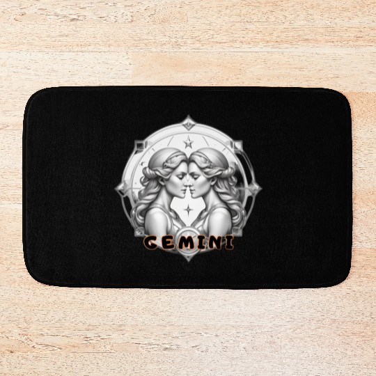 Gemini Horoscope Bath Mats