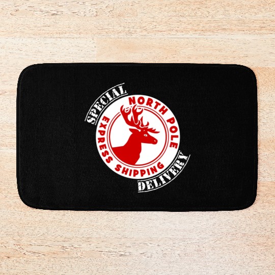 NORTH POLE SPECIAL DELIVERY Bath Mats