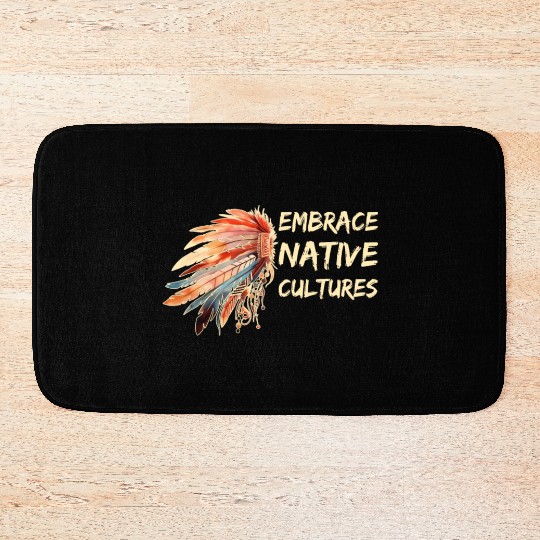 Embrace Native Cultures National Indigenous People Bath Mats