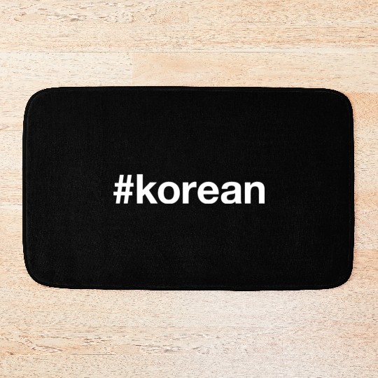 KOREAN Korea Hashtag Bath Mats