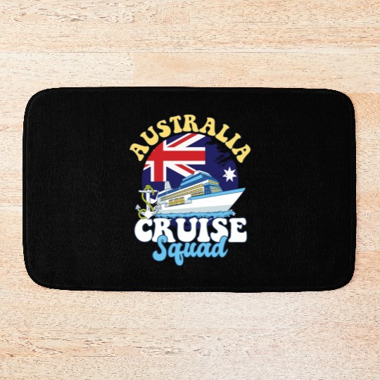 Australia Cruise Squad Family Vacation Trip Bath Mats