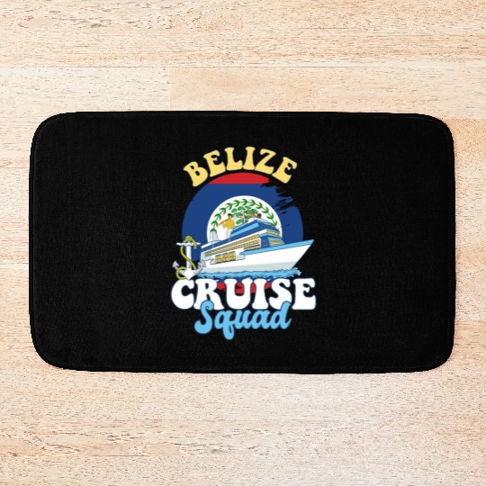Belize Cruise Squad Family Vacation Trip Bath Mats