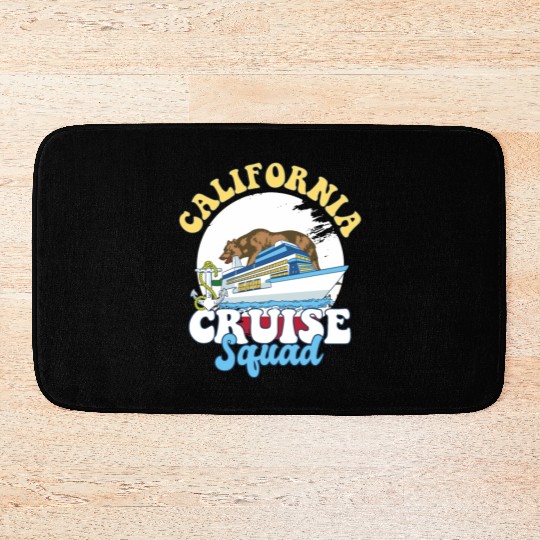 California Cruise Squad Family Vacation Trip Bath Mats