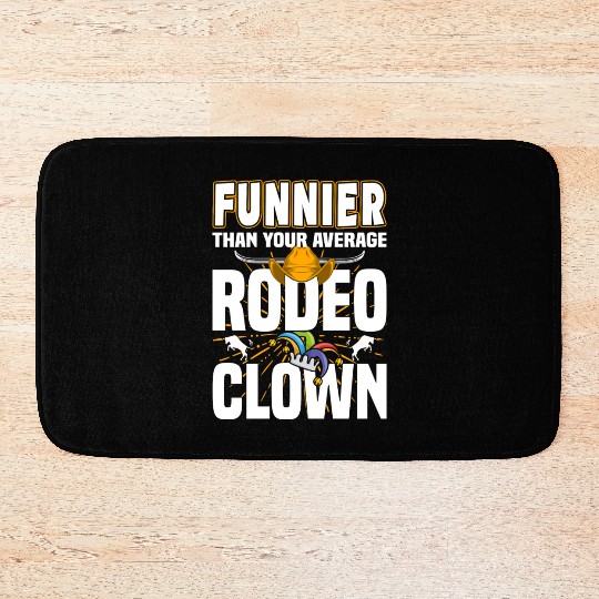 Rodeo Clown | Rodeo Cowboy Western Profession Bath Mats