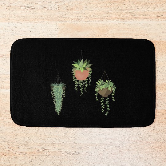 Hanging plants Bath Mats
