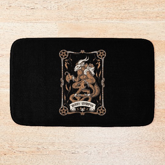Merry krampus Bath Mats