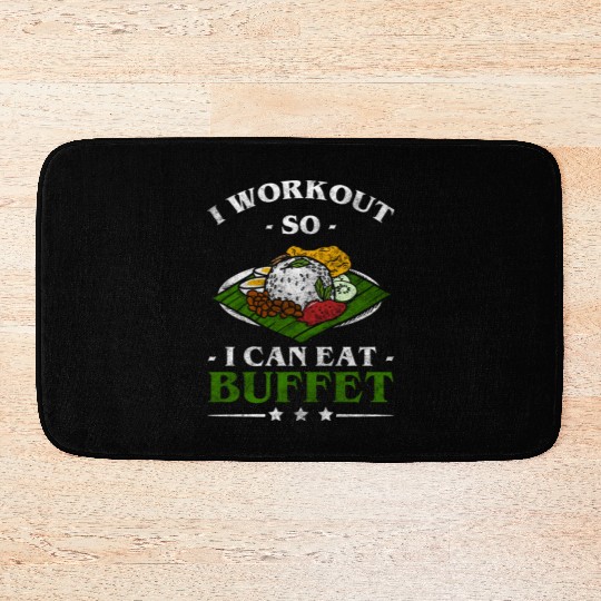 Buffet Delicious Hotel Glutton Bath Mats