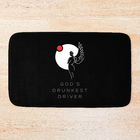 God's Drunkest Driver Bath Mats