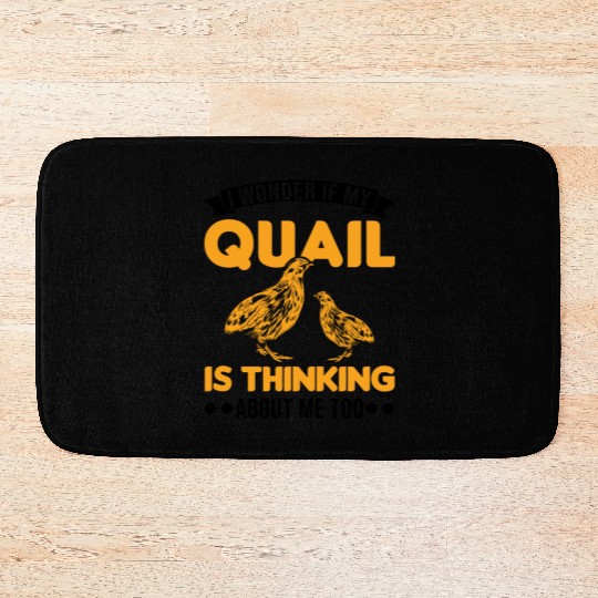 Warning Quail Breeding Breeders Bath Mats