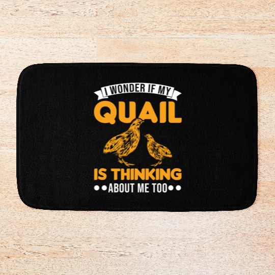 Warning Quail Breeding Breeders Bath Mats