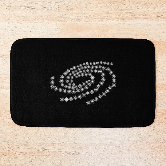 Snow Snowflakes Galaxy Winter Snowflake Bath Mats