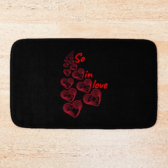 So in love valentine's day Bath Mats