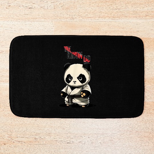 Taekwondo Panda Korean Mma Tkd Bath Mats