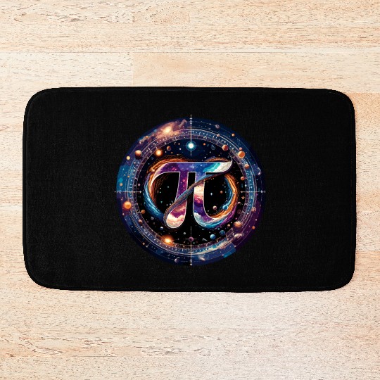 Funny Pi Day 2024 3,14 Pi Number Symbol Math Bath Mats