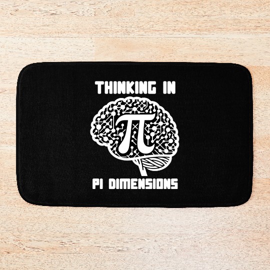 Funny Pi Day 2024 3,14 Pi Number Symbol Math Bath Mats