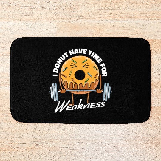 Fitness Donut Funny Donut Gym Bath Mats