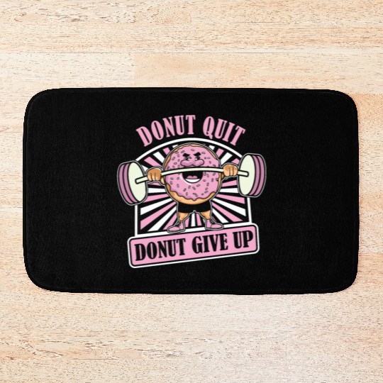 Fitness Donut Funny Donut Gym Bath Mats