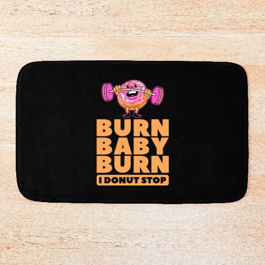 Fitness Donut Funny Donut Gym Bath Mats
