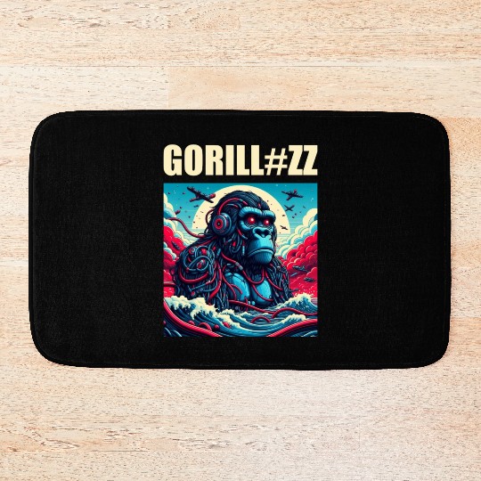 gorilla robot Bath Mats