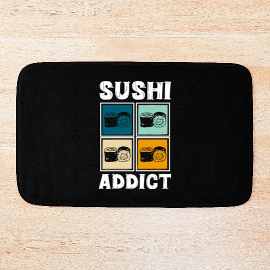 Sushi Delicious Kawaii Cuisine Bath Mats